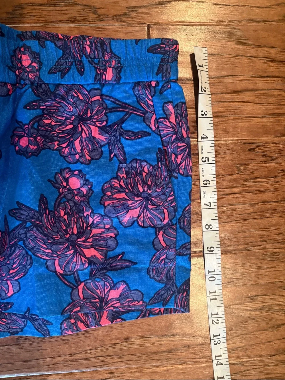 Lot of 2 JCrew Boardwalk Pull-On Elastic Waist Shorts Size 0 Floral & Navy NEW